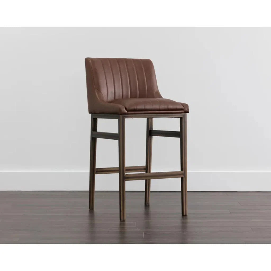 Halden Faux Leather Barstool