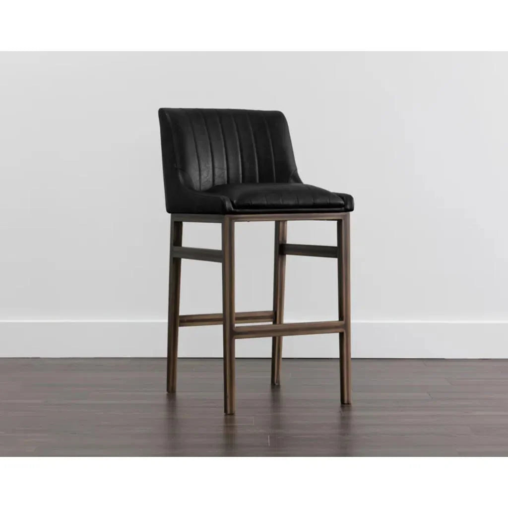 Halden Faux Leather Barstool