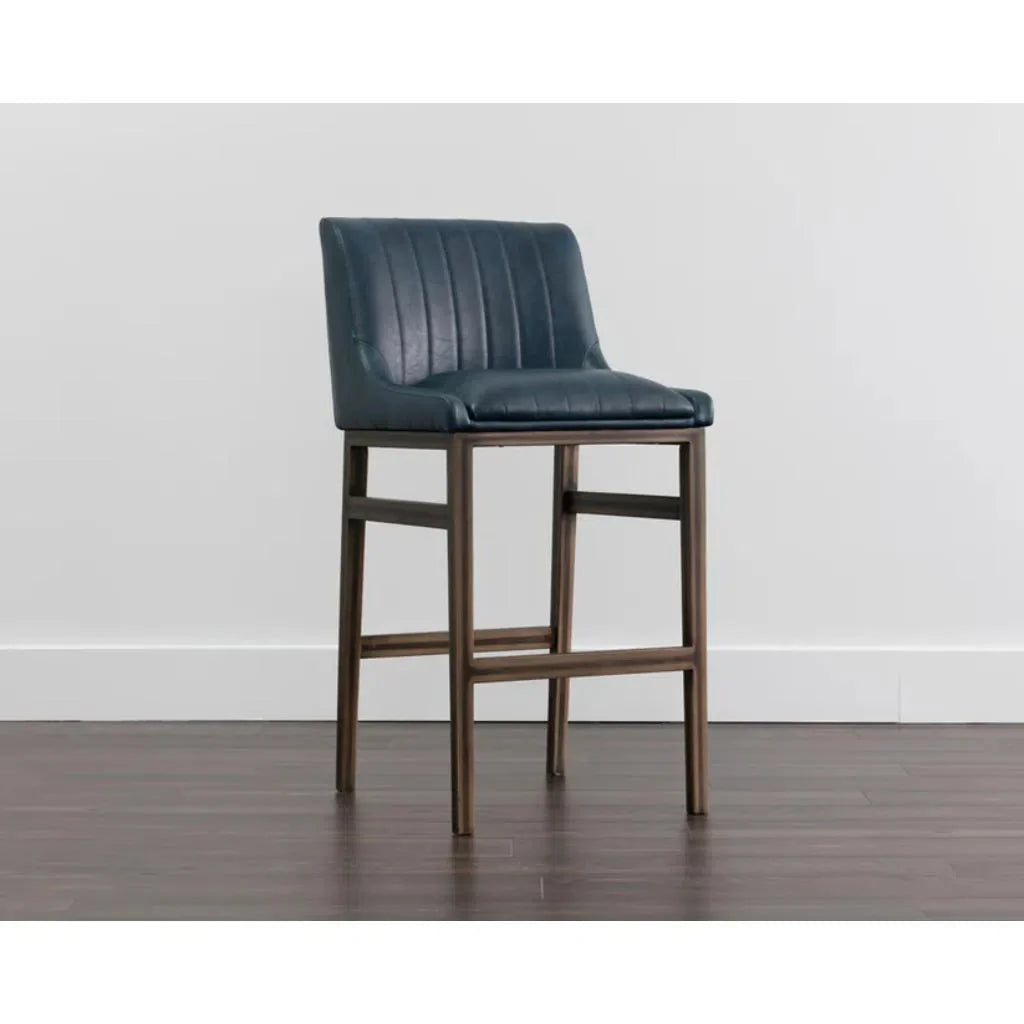 Halden Faux Leather Barstool