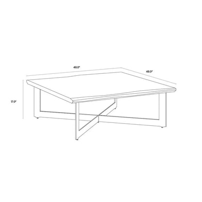 Marley Iron Based Wooden Coffee Table