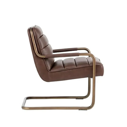 Lincoln Leather Upholstered Lounge Chair