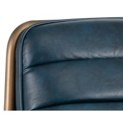 Lincoln Leather Upholstered Lounge Chair