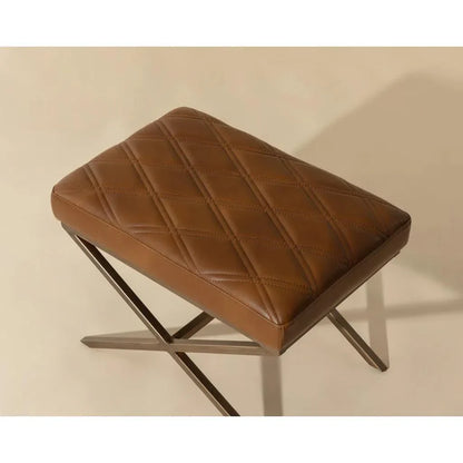 Wisconsin Leather Upholstered Stool