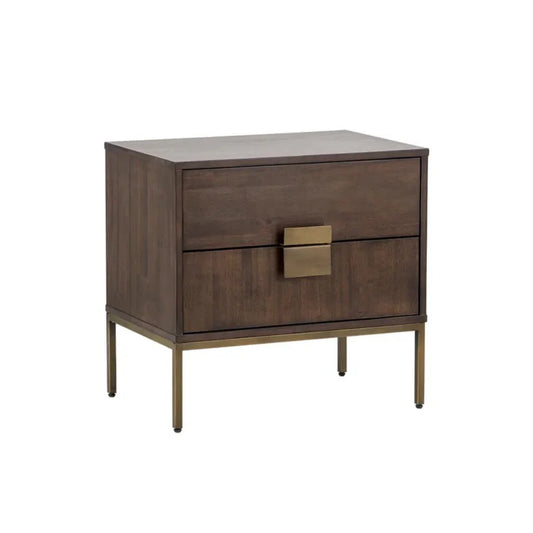 Jade Wooden Unique Nightstand