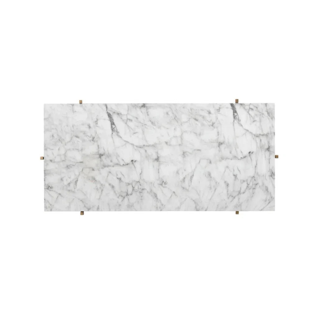 Solana Marble Top Iron Coffee Table