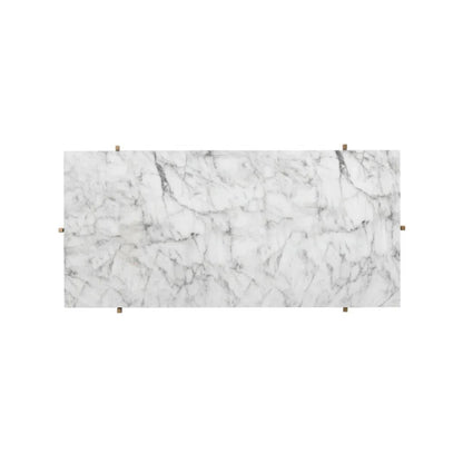 Solana Marble Top Iron Coffee Table