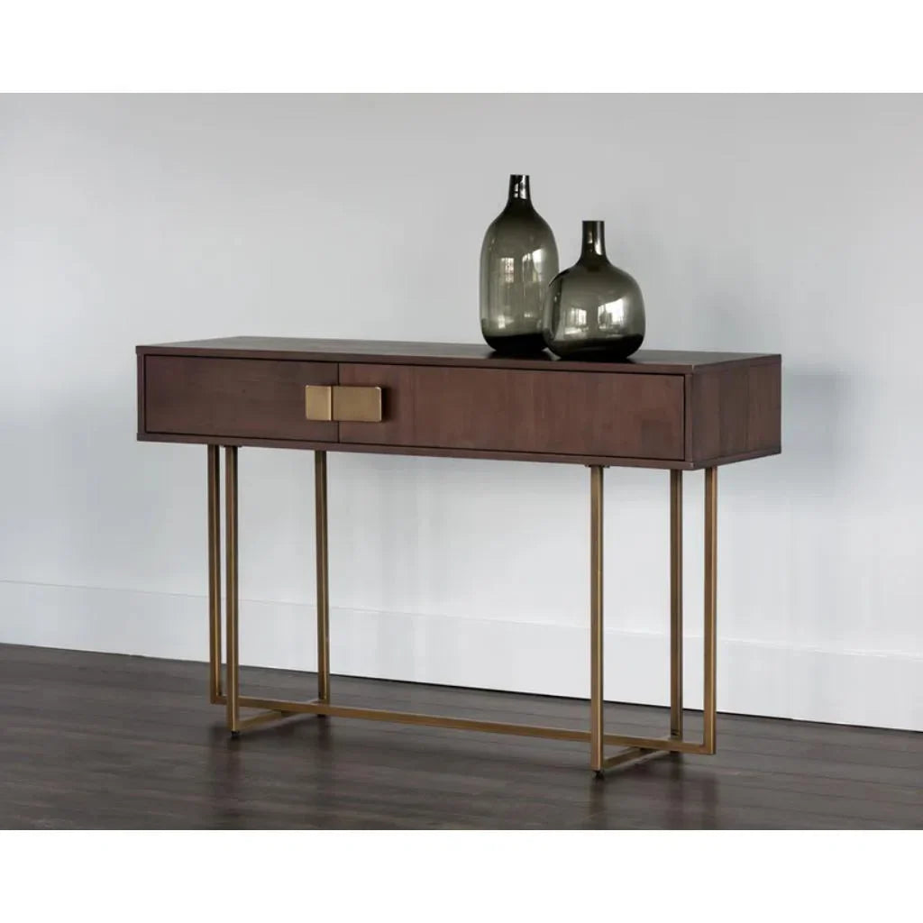 SUNPAN Jade Wooden Rectangular Console Table