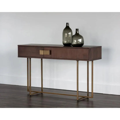 SUNPAN Jade Wooden Rectangular Console Table