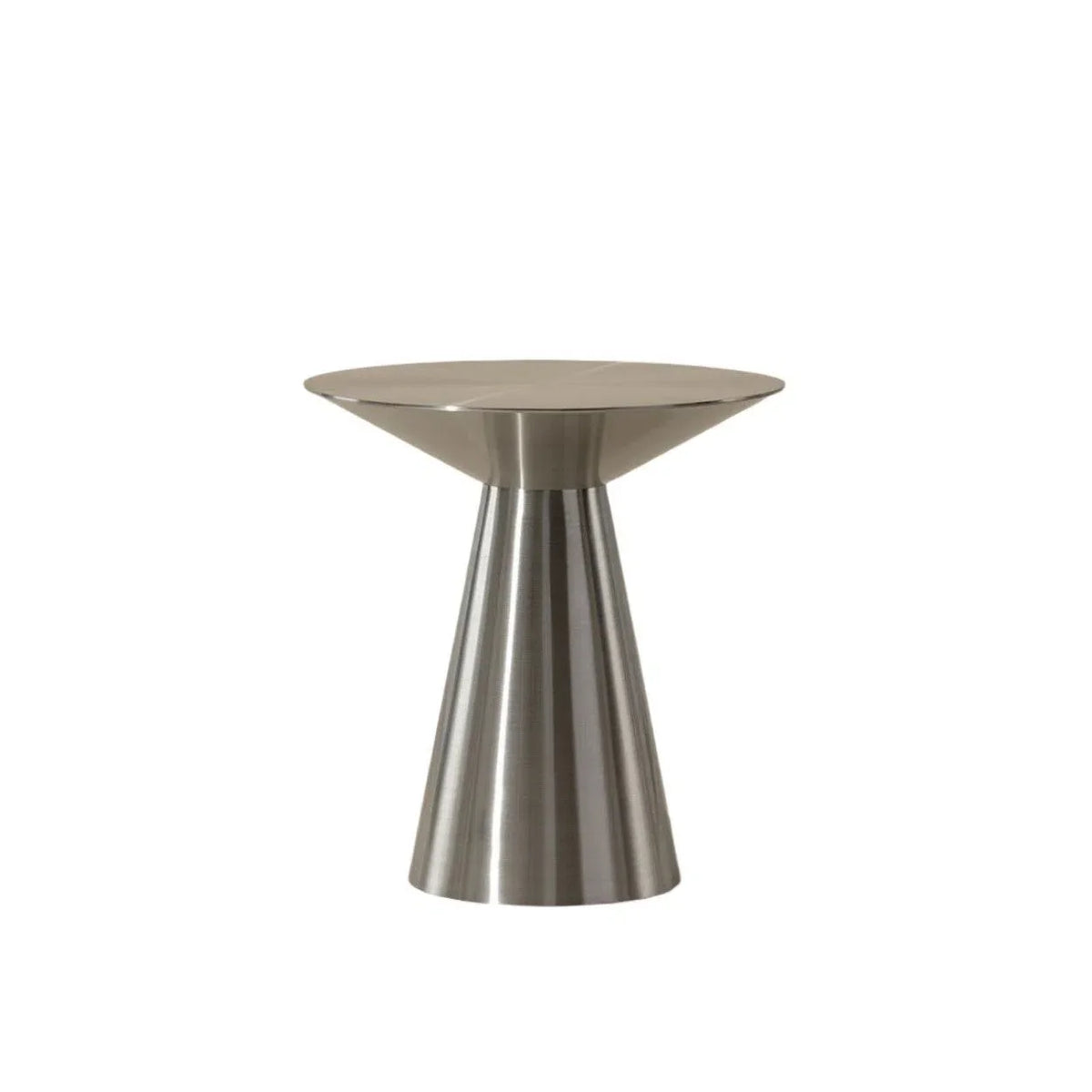SUNPAN Carmel Stainless Steel Round End Table