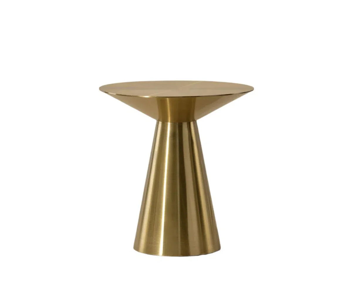 SUNPAN Carmel Stainless Steel Round End Table