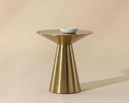 SUNPAN Carmel Stainless Steel Round End Table