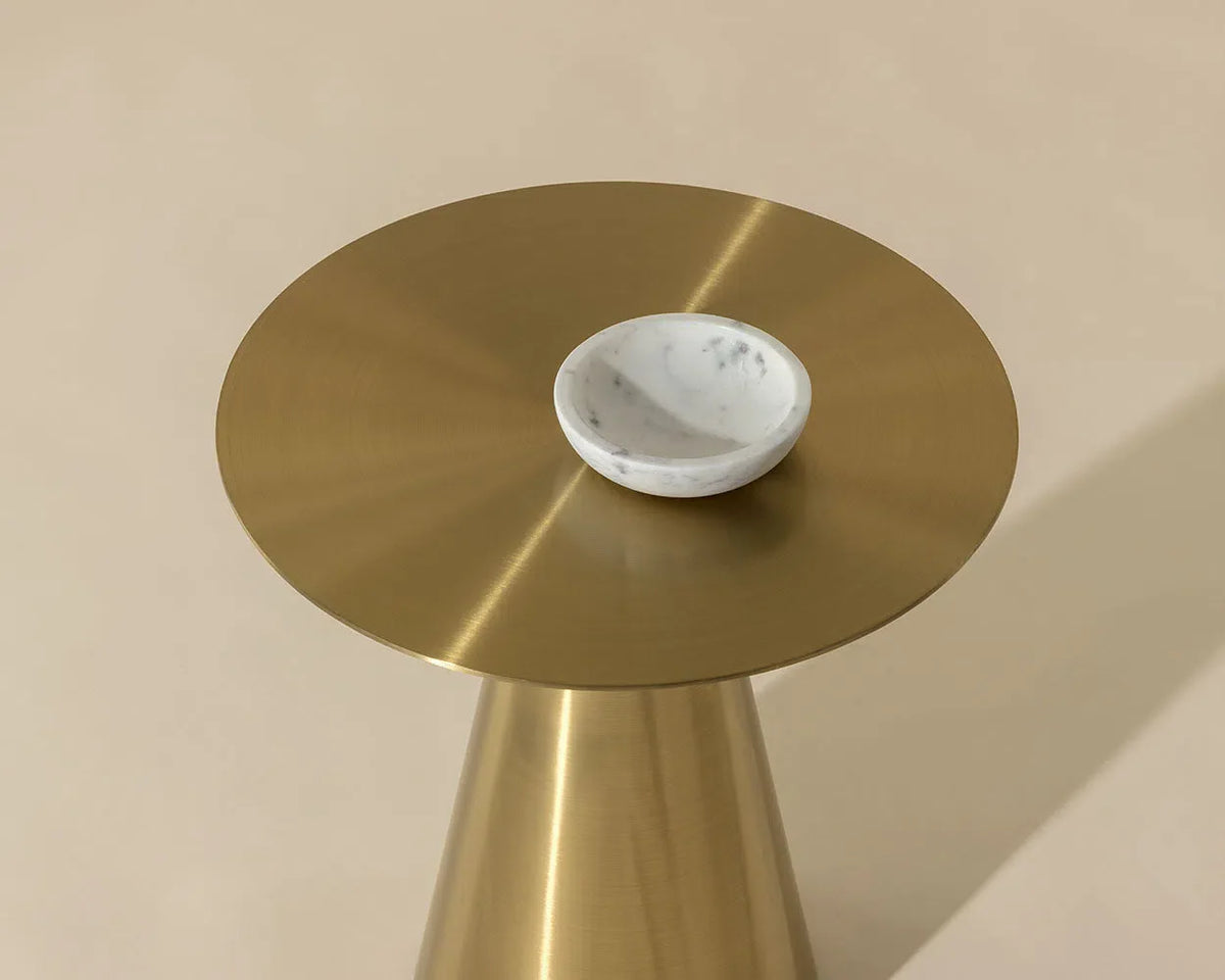 SUNPAN Carmel Stainless Steel Round End Table
