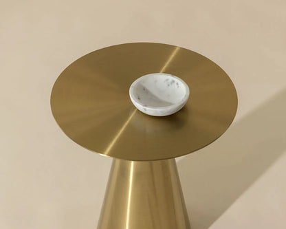 SUNPAN Carmel Stainless Steel Round End Table