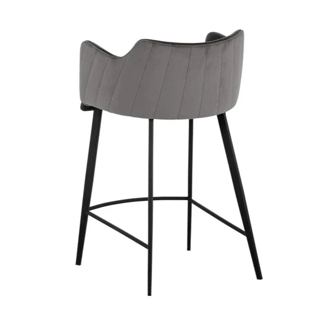 Griffin Leather Upholstered Modern Counter Stool