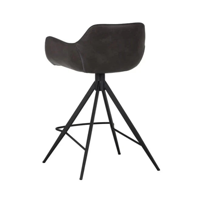 Owen Swivel Counter Stool - Town Grey 360 Degree Swivel