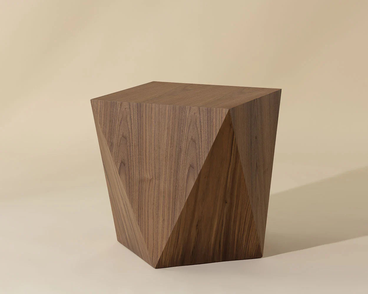 Timmons End Table By Sunpan Sleek Walnut Veneer Finish