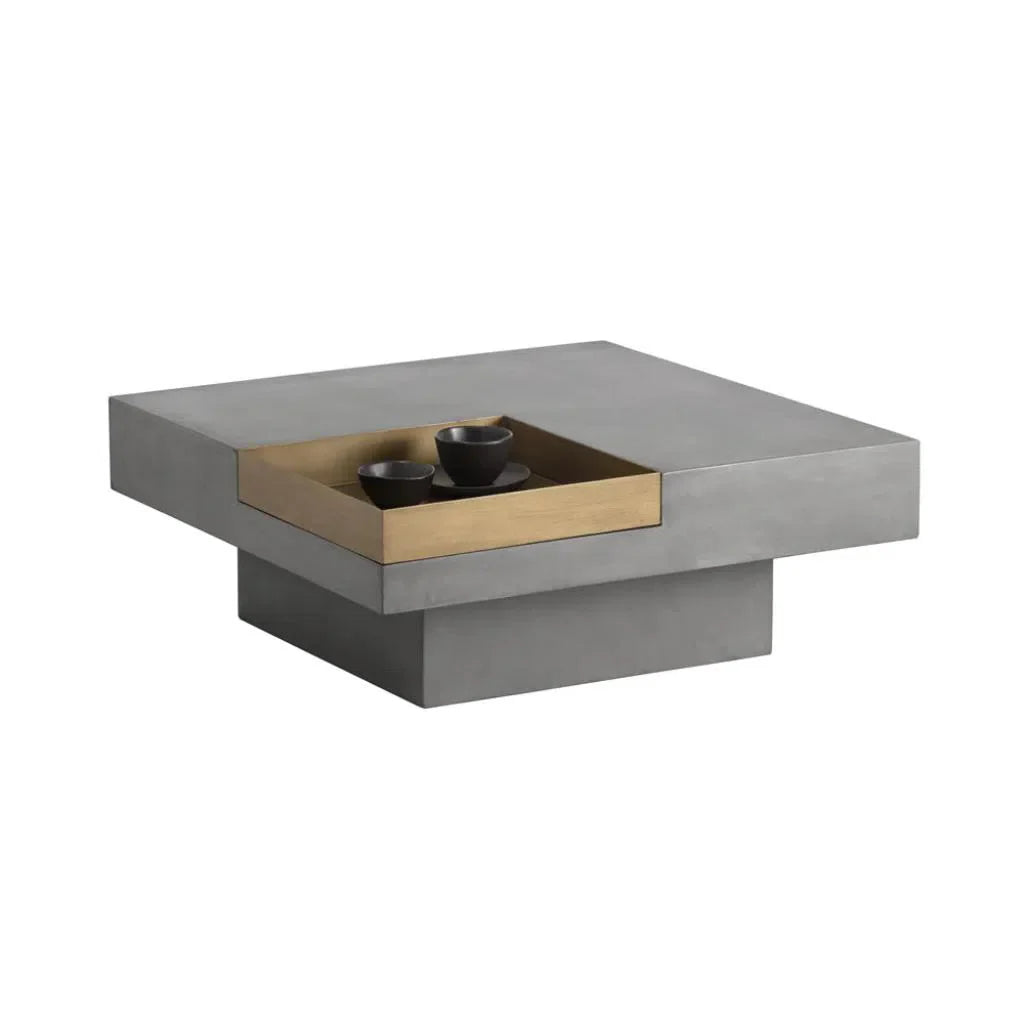 Quill Concrete Rectangular Coffee Table