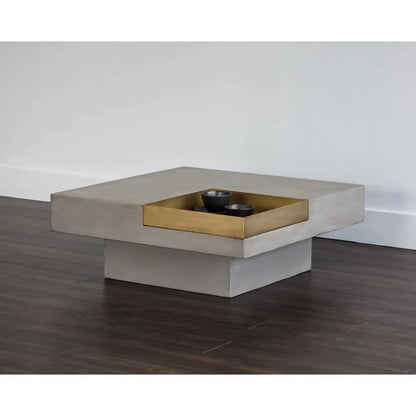 Quill Concrete Rectangular Coffee Table
