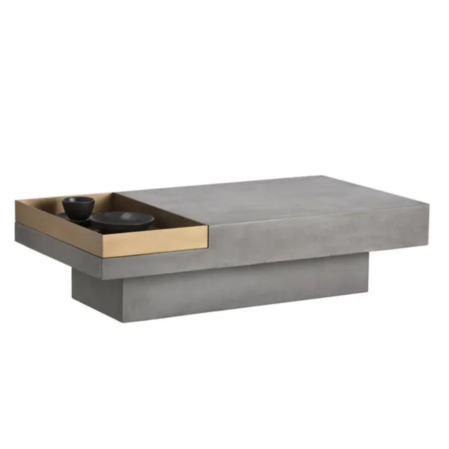 Quill Concrete Rectangular Coffee Table