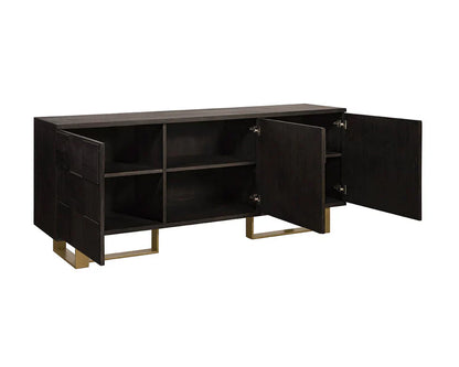 Lars Sideboard With Antique Brass Frame And Ample Storage