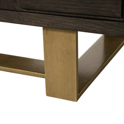 Lars Sideboard With Antique Brass Frame And Ample Storage