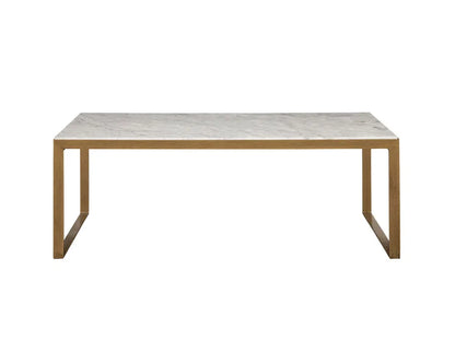 Evert Marble Top Rectangular Coffee Table