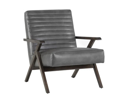 Peyton Leather Upholstered Lounge Chair