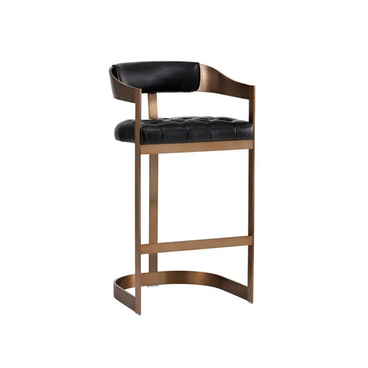 Beaumont Leather Upholstered Barstool