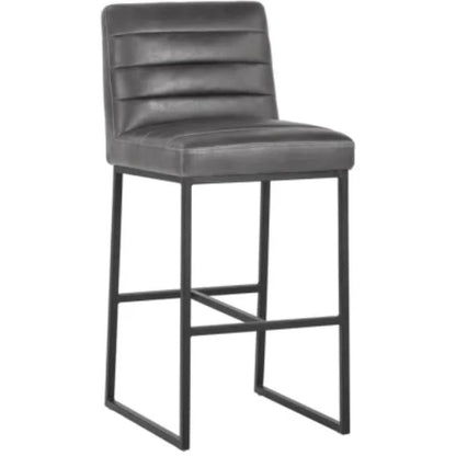 Spyros Leather Upholstered Barstool