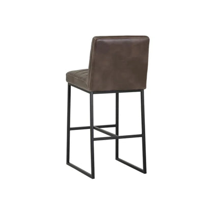 Spyros Leather Upholstered Barstool