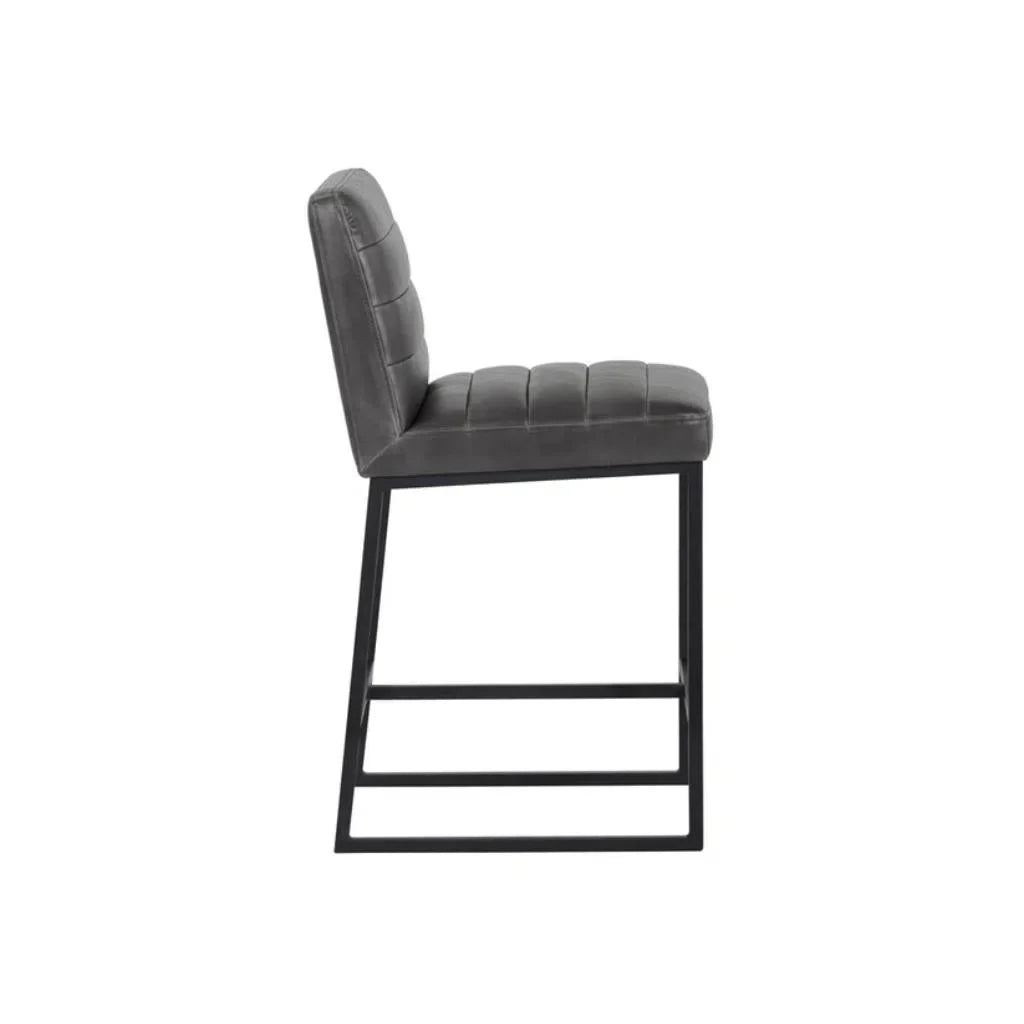 Spyros Leather Upholstered Counter Stool