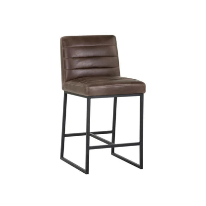 Spyros Leather Upholstered Counter Stool