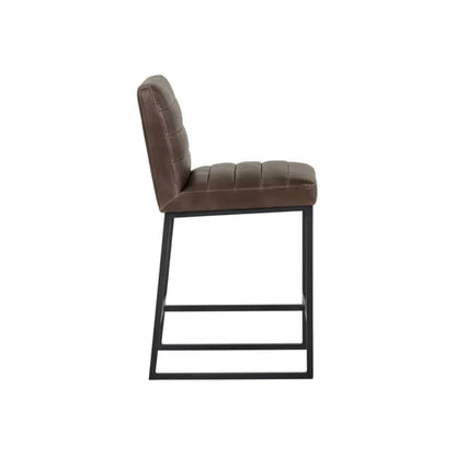 Spyros Leather Upholstered Counter Stool