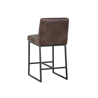 Spyros Leather Upholstered Counter Stool