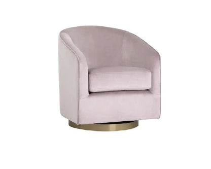 Hazel Fabric Upholstered Swivel Lounge Chair