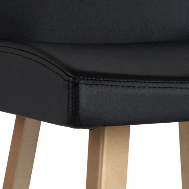 Dani Leather Upholstered Counter Stool