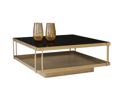 Finch Iron Framed Square Coffee Table