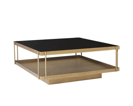 Finch Iron Framed Square Coffee Table