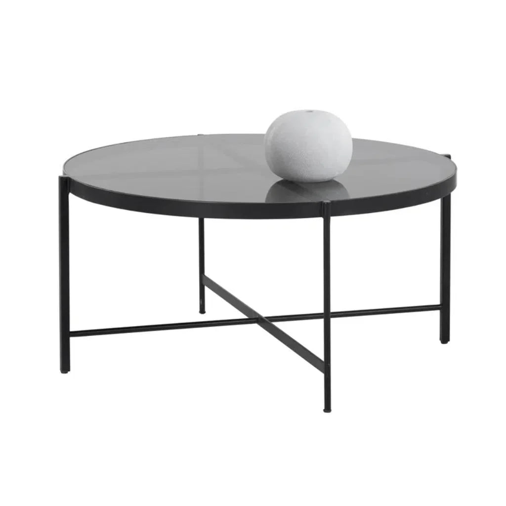SUNPAN Willem Steel Based Round Coffee Table