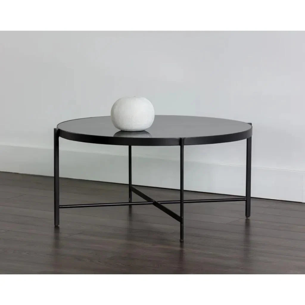 SUNPAN Willem Steel Based Round Coffee Table