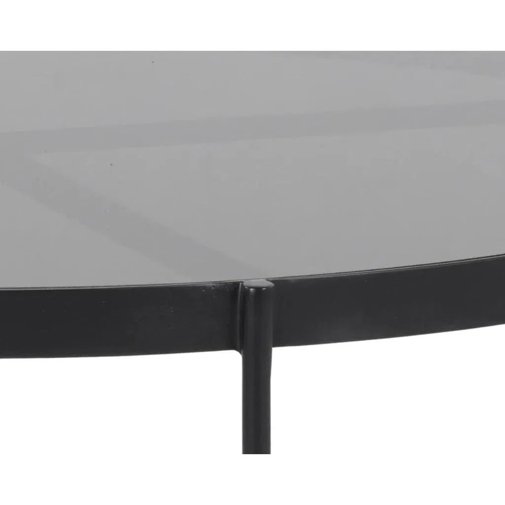 SUNPAN Willem Steel Based Round Coffee Table