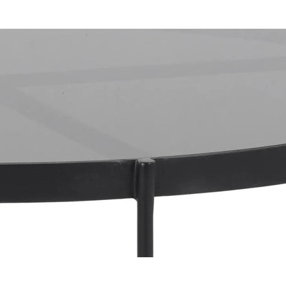 SUNPAN Willem Steel Based Round Coffee Table