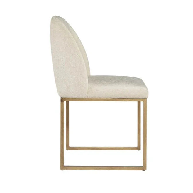 SUNPAN Nevin Fabric Armless Dining Chair 2PC