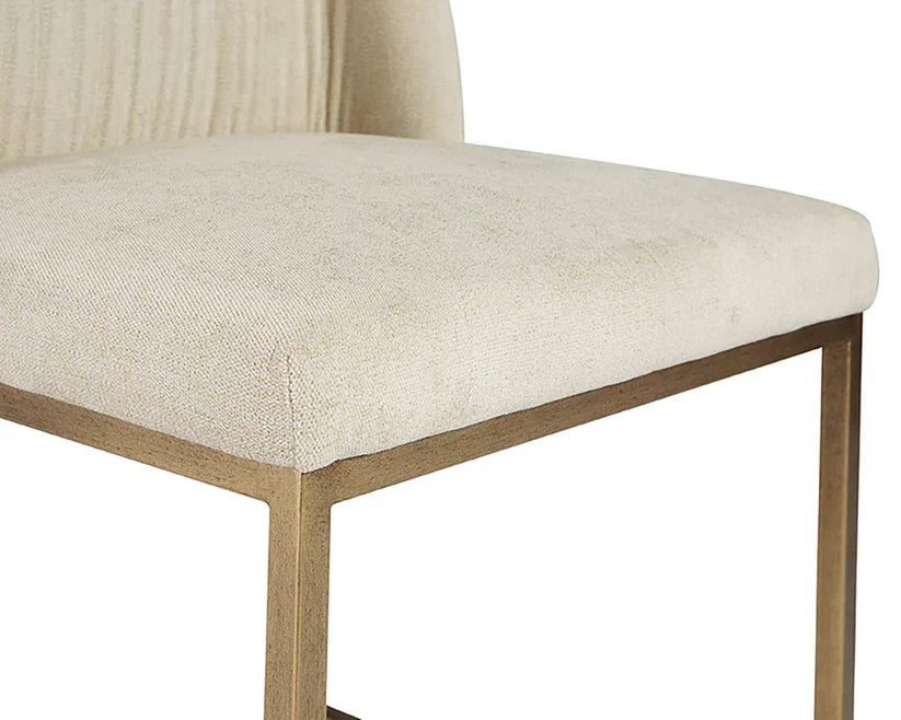 SUNPAN Nevin Fabric Armless Dining Chair 2PC