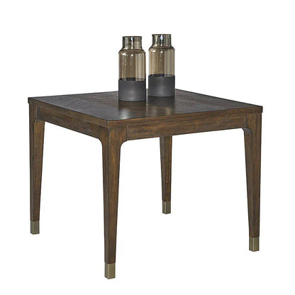 Jaden Dining Table 35.5" - Stylish Chevron Pattern Design