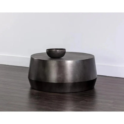 Creed Metal Drum Coffee Table