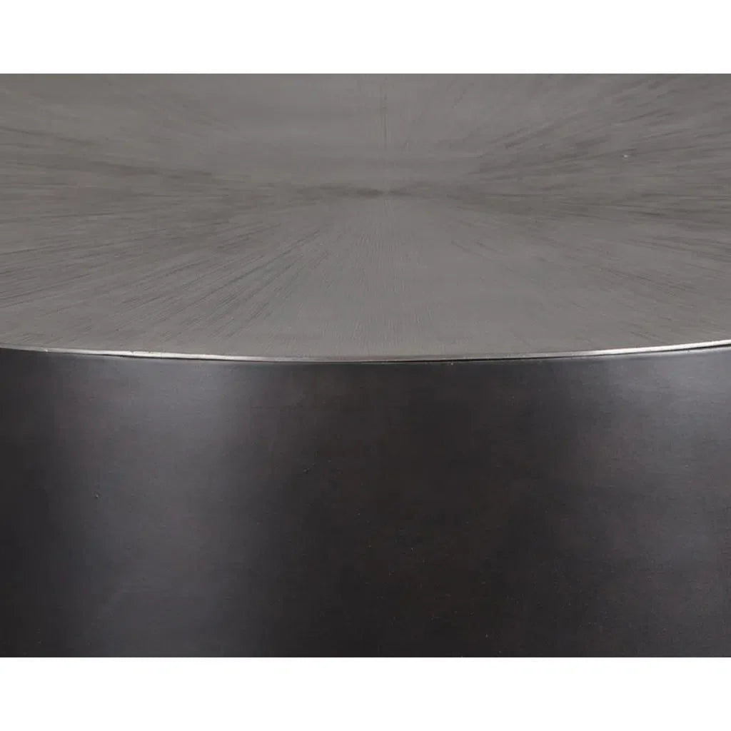 Creed Metal Drum Coffee Table