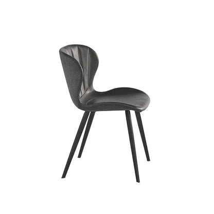 Arabella Leather Upholstered Armless Dining Chair