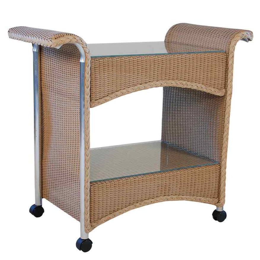 Loom Wicker Outdoor Castered Bar Cart