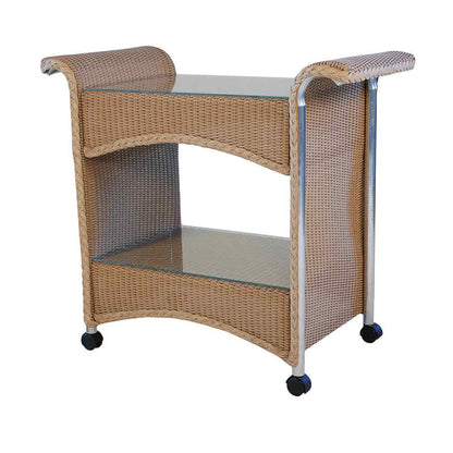 Loom Wicker Outdoor Castered Bar Cart